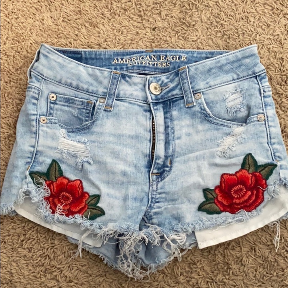 American eagle jean shorts